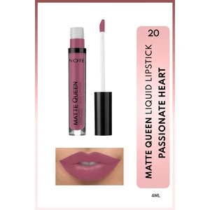 Matte Queen Lipstick Kalıcı Mat Likit Ruj - 20 Passionate Heart - Mor
