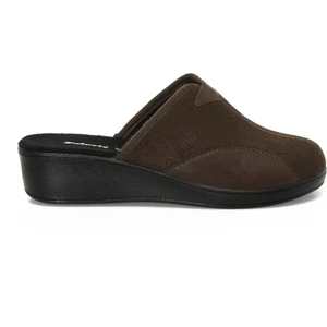 607049.Z4PR Kahverengi Kadın Ev Terliği