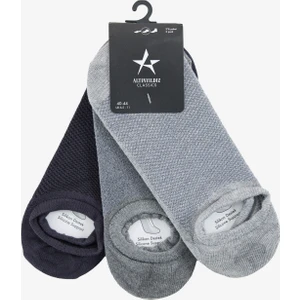 Altınyıldız Classics 3'lü Bambu Kaydırmaz Topuk Silikonlu Sneaker Çorap