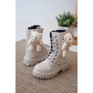 D006 Günlük Ortopedik Ayıcıklı Kız Çocuk Botu