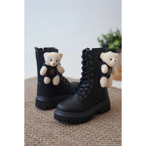 D006 Günlük Ortopedik Ayıcıklı Kız Çocuk Botu