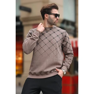 Camel Desenli Bisiklet Yaka Triko Kazak 6019