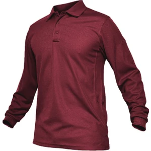 Ghassy Co. Erkek Jersey Golf Polo Gömlek  Pike Performans Taktik Askeri Uzun Kollu T-Shirt