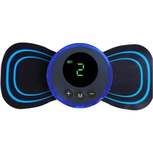 Just Cheap Store 8 Modlu Mini Şarjlı Kelebek LCD Ekran Ems Boyun Omuz Kol Sırt Elektrikli Masaj Bantı Kas Stimülatörü