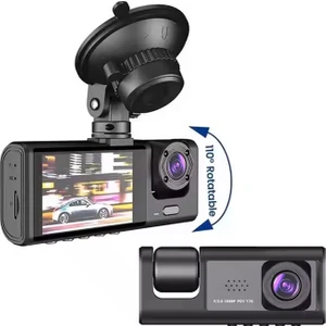 Ayarlanabilir 3 Kameralı Full Hd Gece Renkli Araç Içi ve Tampon Ses Kayıtlı Araç Kamerası