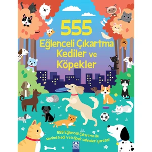 555 Eglencelı Çıkartma Kedıler Ve Köpekler