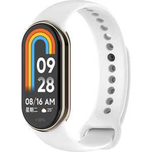 Case 4u Xiaomi Mi Band 8 Serisi Klasik Kordon Silikon Strap Kayış Beyaz