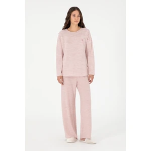 U.S. Polo Assn. Kadın Pembe Pijama Takım 50302036-VR041
