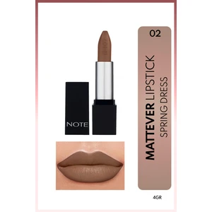 Mattever Lipstick Yarı Mat Saten Bitişli Ruj 02 Spring Dress - Kahverengi