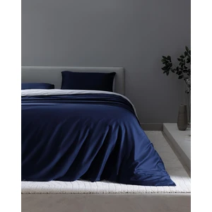 Madame Coco Coyne King Size %100 Pamuk Baskılı Saten Nevresim Takımı - Lacivert