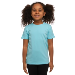 Cam Göbeği Basic Unisex Çocuk Sıfır Yaka Kısa Kollu Tişört