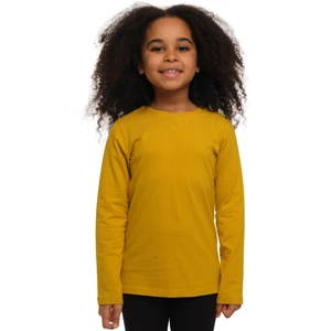 Hardal Basic Unisex Çocuk Mevsimlik Sıfır Yaka Uzun Kollu Tişört