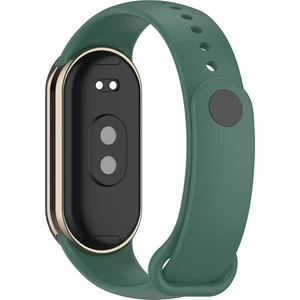 Case 4u Xiaomi Mi Band 8 Serisi Klasik Kordon Silikon Strap Kayış Koyu Yeşil