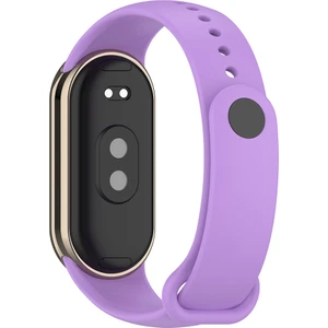 Case 4u Xiaomi Mi Band 8 Serisi Klasik Kordon Silikon Strap Kayış Lila