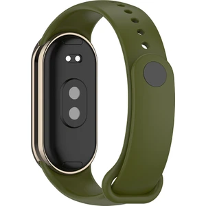 Case 4u Xiaomi Mi Band 8 Serisi Klasik Kordon Silikon Strap Kayış Haki
