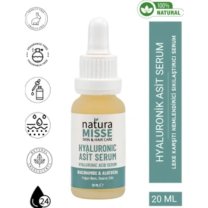 NaturaMisse Hyaluronic Asit Serum (Hyalüronik Asit %2) Yoğun Nemledirici Cilt Tonu Eşitleyici Cilt Bakım Serumu