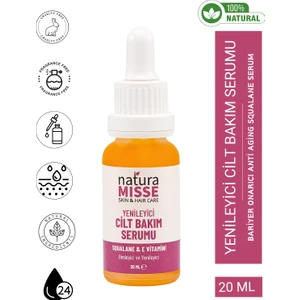 NaturaMisse  Yenileyici Cilt Bakım Serumu 20 Ml -Cilt Tonu Eşitleyici-Kuruluk Karşıtı-Antiaging Etki