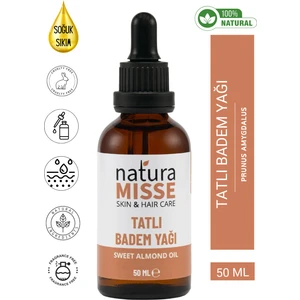 Tatlı Badem Yağı 50 ml Soğuk Sıkım