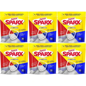 Sparx Bulaşık Makinesi Kapsülü 180 Adet Hepsi 1 Arada (Sirke-Limon-Karbonatlı) (6paket*30)
