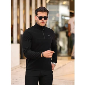 Yarım Fermuar Erkek Polar Kışlık Polar Anti-Pilling