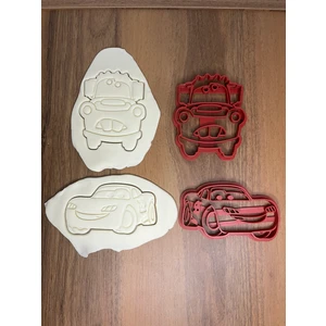 Cars Şimşek Mcqueen & Mater Kurabiye Kalıbı Seti