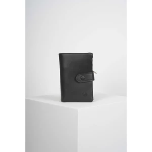 SİYAH KARTLIK VE CÜZDAN 6 ADET KART BÖLMELİ ÇITÇIT KİLİT SİSTEMLİ TASARIM CÜZDAN RODICA