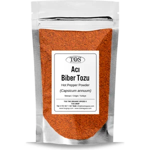 TOS The Organic Spices Acı Kırmızı Biber Tozu 500 gr