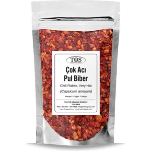 TOS The Organic Spices Çok Acı Pul Biber 1 kg