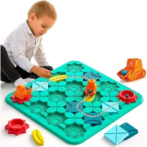 Birlik Oyuncak Labirent Araba Zeka Oyunu - Çocuklar İçin Eğlenceli 4 Seviyeli Puzzle Labirent Araba 606-3