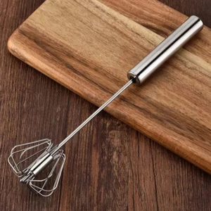 Yumurta  Çırpıcı Lüx Paslanmaz Çelik Yarı Otomatik Tatlı Yumurta Çırpma Pratik El Çırpıcı Çeyizlik