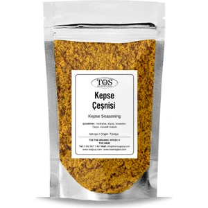 TOS The Organic Spices Kepse Çeşnisi 100 gr Kepse Seasoning - Premium Quality | Baharat Karışımı