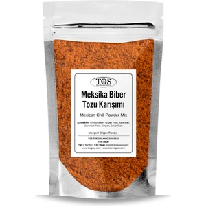 TOS The Organic Spices Meksika Biber Tozu Karışımı 250 gr Mexican Chili Powder Blend - Premium Quality | Baharat Karışımı