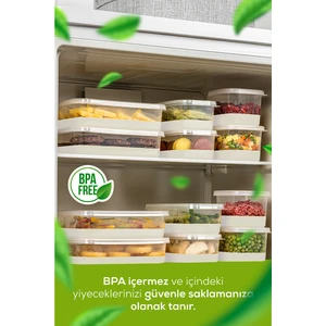 7 Parça Silikon Tabanlı Derin Dondurucu - Difriz Saklama Kabı Gri