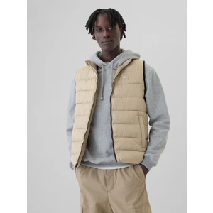 Erkek Bej Gap Logo Coldcontrol Puffer Şişme Yelek