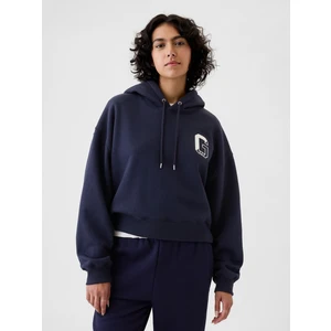 Kadın Lacivert Gap Logo Vintage Soft Crop Sweatshirt