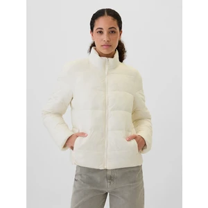 Kadın Kırık Beyaz Gap Logo Coldcontrol Puffer Şişme Mont