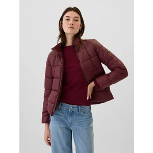 Kadın Bordo Gap Logo Coldcontrol Puffer Şişme Mont