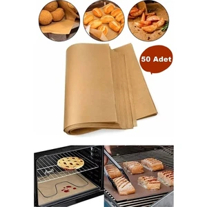 Kitchen Live Fırınlanabilir Kendinden Yağlı Pişirme Kağıdı 30 x 40 cm Tek Kullanımlık Fırın Kağıdı Airfryer Kağıdı