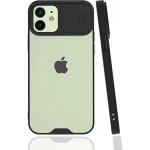Apple iPhone 12 Xiaomi Mini Kılıf Darbelere Dayanıklı Kamera Koruma Sürgülü Platin Kapak