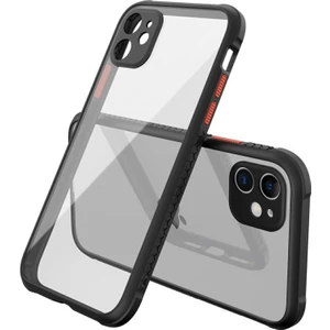 Apple iPhone 12 Kılıf Köşeler Airbag Özellikli Arkası Sert P.c Kenarı Silikon Miami Kapak