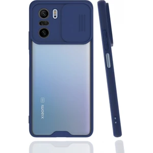 Xiaomi Redmi K40 Pro Kılıf Darbelere Dayanıklı Kamera Koruma Sürgülü Platin Kapak