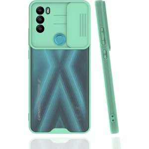 General Mobile Gm 21 Plus Kılıf Darbelere Dayanıklı Kamera Koruma Sürgülü Platin Kapak