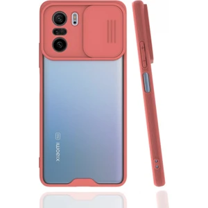Xiaomi Redmi K40 Pro Kılıf Darbelere Dayanıklı Kamera Koruma Sürgülü Platin Kapak