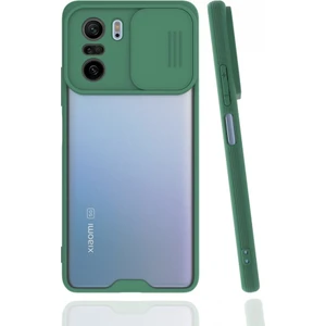 Xiaomi Redmi K40 Pro Kılıf Darbelere Dayanıklı Kamera Koruma Sürgülü Platin Kapak