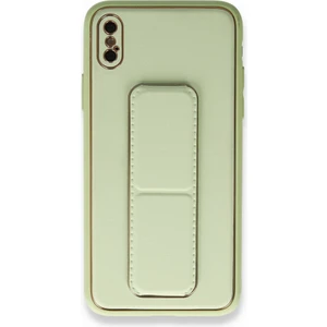 Apple iPhone x Kılıf Yatay ve Dikey Standlı Kamera Lens Korumalı Deri Coco Stand Kapak