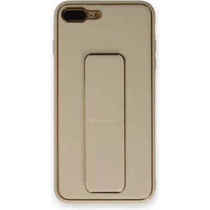 Apple iPhone 8 Plus Kılıf Yatay ve Dikey Standlı Kamera Lens Korumalı Deri Coco Stand Kapak