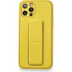 Apple iPhone 12 Pro Kılıf Yatay ve Dikey Standlı Kamera Lens Korumalı Deri Coco Stand Kapak