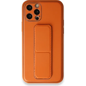 Apple iPhone 12 Pro Kılıf Yatay ve Dikey Standlı Kamera Lens Korumalı Deri Coco Stand Kapak