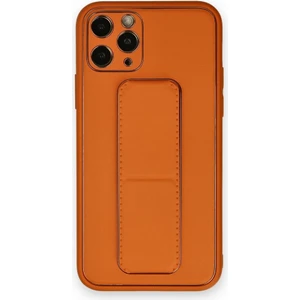 Apple iPhone 11 Pro Max Kılıf Yatay ve Dikey Standlı Kamera Lens Korumalı Deri Coco Stand Kapak