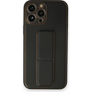 Apple iPhone 14 Pro Kılıf Yatay ve Dikey Standlı Kamera Lens Korumalı Deri Coco Stand Kapak